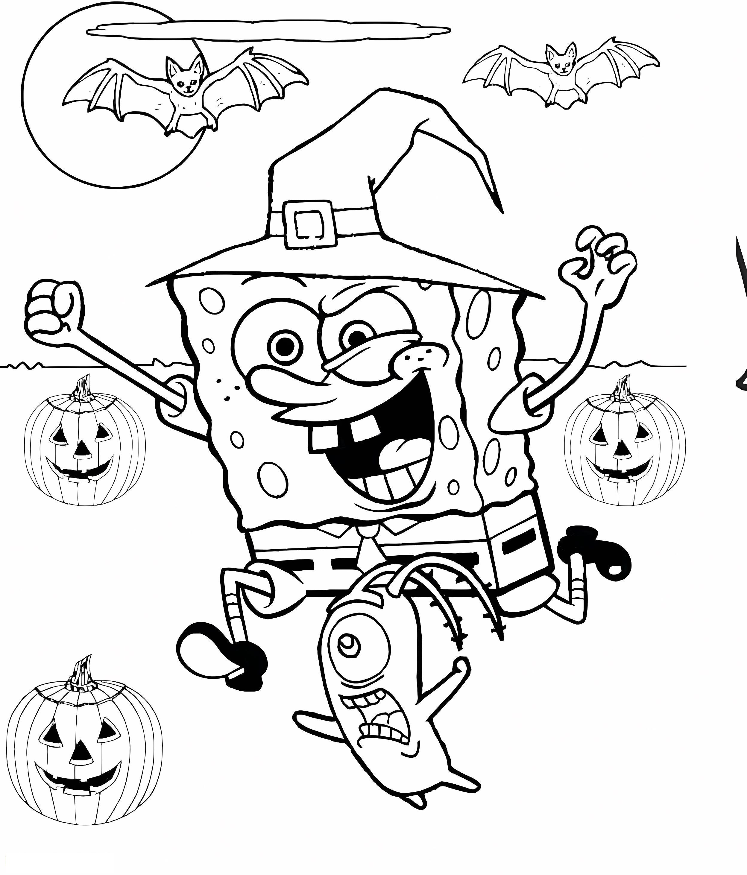 SpongeBob SquarePants In Witch Costume