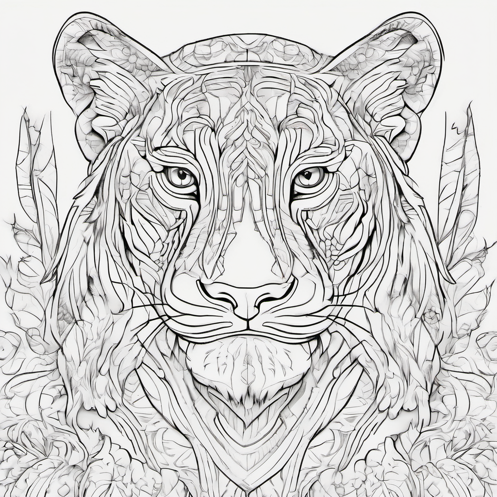 A tigirnya coloring book for kids